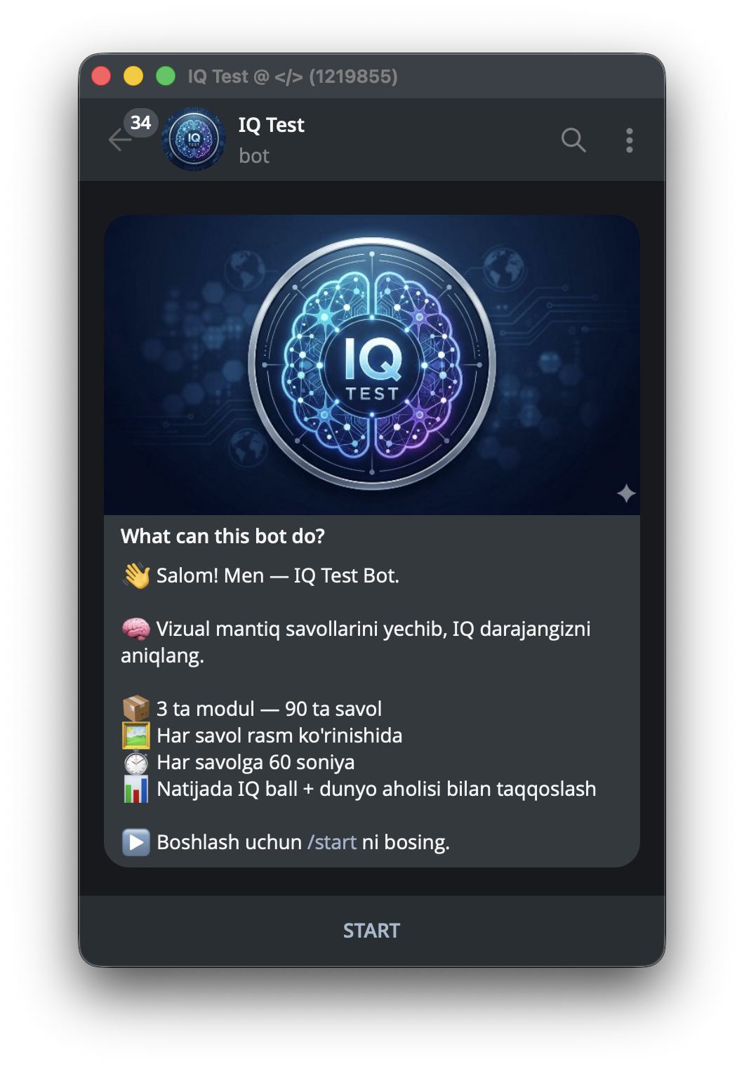 IQ Test Bot